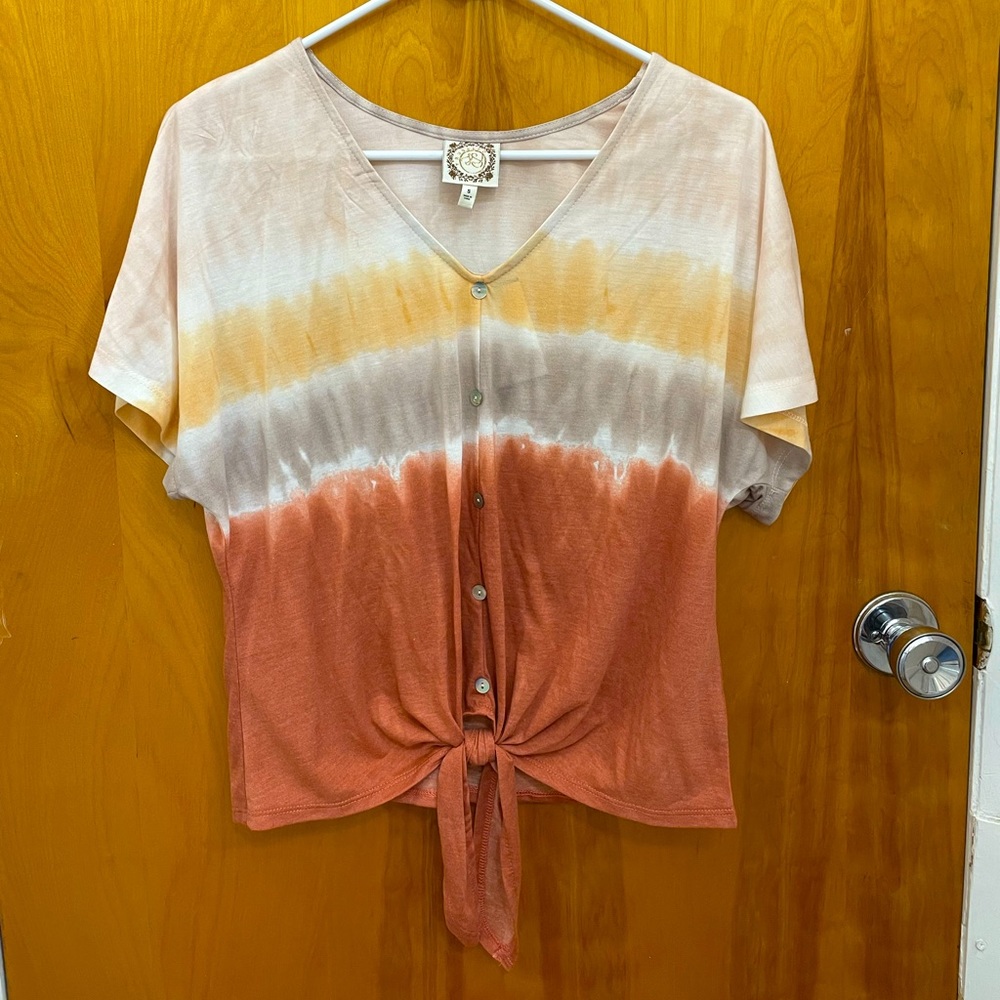 Multi Color Mid Tie Button Shirt